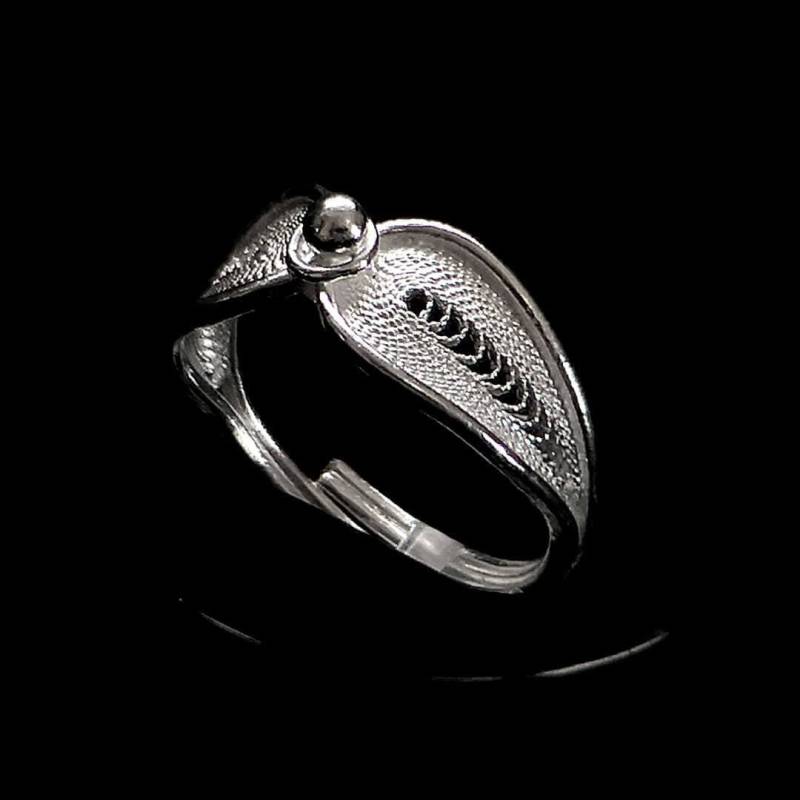 Handgefertigter Filigraner Ring "Reflex" - Sterling Silber Schmuck Geburtstagsgeschenk Mutter Geschenk -" von LefkaraSilver
