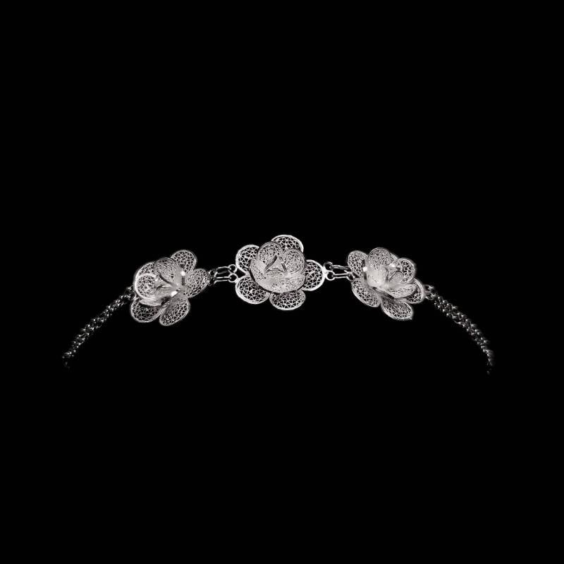 "Handgefertigtes Filigranes Armband "Blossom" - Sterling Silber Schmuck Geburtstagsgeschenk Mutter Geschenk" von LefkaraSilver