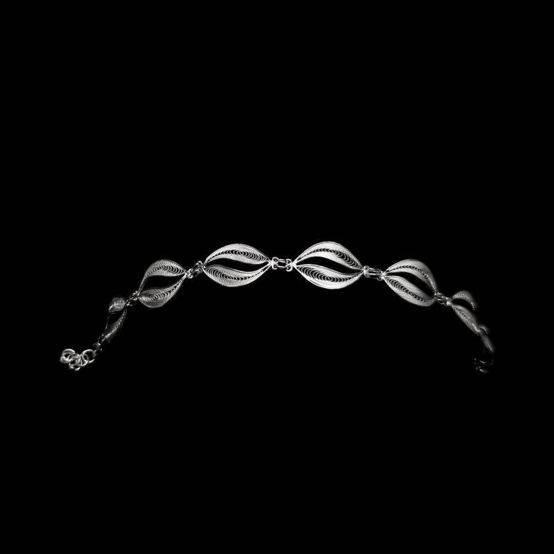 "Handgefertigtes Filigranes Armband "High Waves" - Sterling Silber Schmuck Geburtstagsgeschenk Mutter Geschenk" von LefkaraSilver