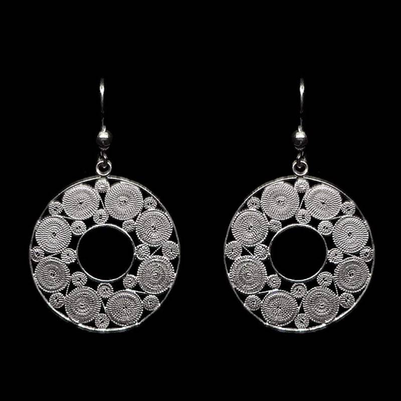 "Handgemachte Filigrane Ohrringe "Accretion" - Sterling Silber Schmuck Geburtstagsgeschenk Mutter Geschenk" von LefkaraSilver