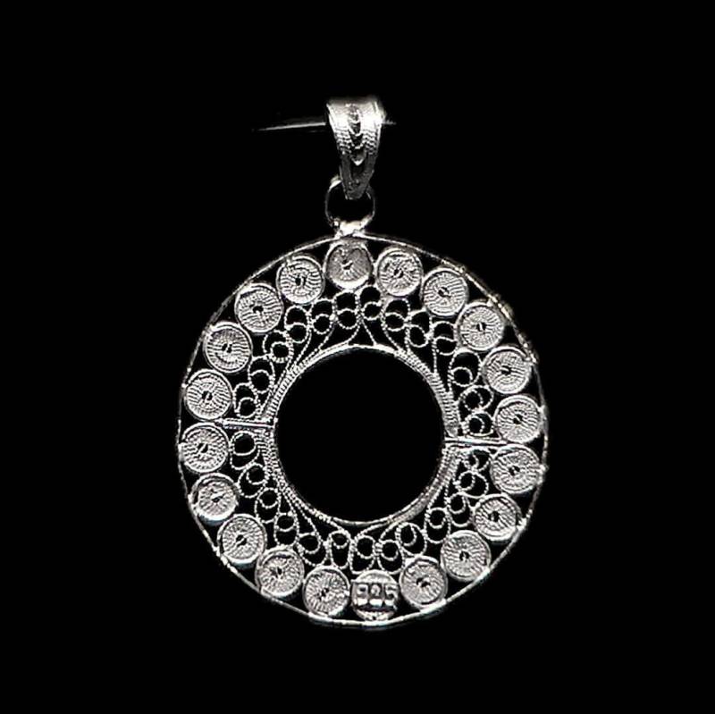 "Handgemachter Filigraner Anhänger "Accretion Full" - Sterling Silber Geburtstagsgeschenk Mutter Geschenk Freundin Geschenk" von LefkaraSilver