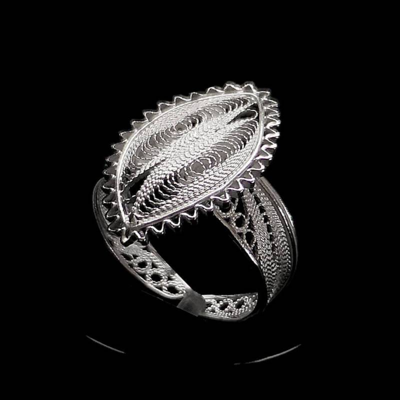 Handgemachter Filigraner Ring "Ozean" - Sterling Silber Schmuck Geburtstagsgeschenk Mutter Geschenk" von LefkaraSilver