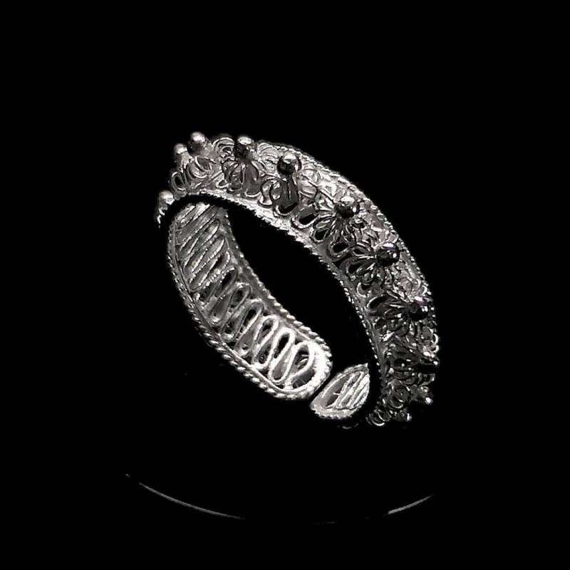 Handgemachter Filigraner Ring "Tröpfchen" - Sterlingsilberschmuck Geburtstagsgeschenk Muttergeschenk" von LefkaraSilver