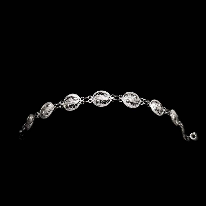 "Handgemachtes Filigranes Armband "Yin Yang" - Sterling Silber Schmuck Geburtstagsgeschenk Mutter Geschenk" von LefkaraSilver