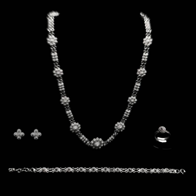 Handmade Filigree Set "Central" - Sterling Silber Schmuck Geburtstagsgeschenk Mutter Geschenk Cypern Schmuck." von LefkaraSilver