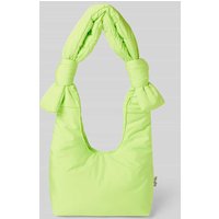 LEFRIK Handtasche mit Knotendetails Modell 'BIWA' in Neon Gruen, Größe 1 von Lefrik