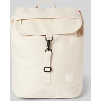 LEFRIK Rucksack mit Label-Badge Modell 'SCOUT' in Ecru, Größe 1 von Lefrik