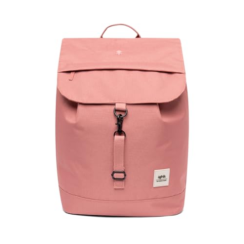 Lefrik - Scout Rucksack für Damen mit Metallreißverschluss - 100% recycelter Stoff - Die Ideale Tasche für den Alltag oder um neue Städte zu entdecken - 19L - Farbe Metal Dust pink von Lefrik
