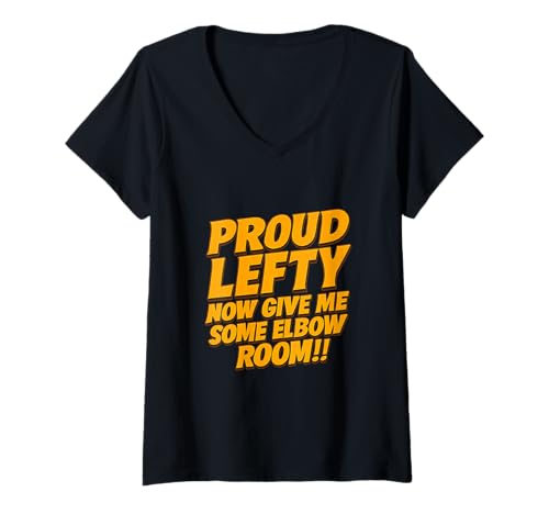 Damen Left Handers Day Left Southpaw Pride Lustiges Zitat August 13 T-Shirt mit V-Ausschnitt Damen Left Handers Day Left Southpaw Pride Lustiges Zitat August 13 T-Shirt mit V-Ausschnitt von Left Handed Squad Design co.