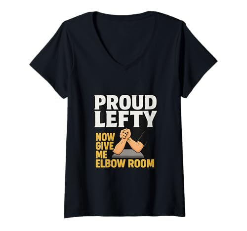 Damen Left Handers Day Left Southpaw Pride Lustiges Zitat August 13 T-Shirt mit V-Ausschnitt Damen Left Handers Day Left Southpaw Pride Lustiges Zitat August 13 T-Shirt mit V-Ausschnitt von Left Handed Squad Design co.