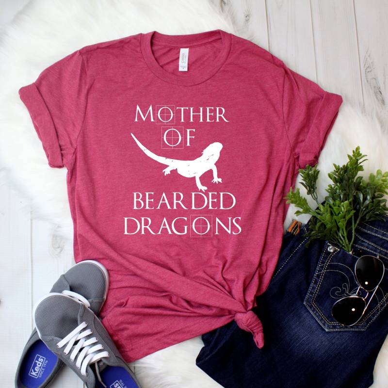 Mutter Der Bartagamen T-Shirt Beunruhigtes Design von LeftArrowTees