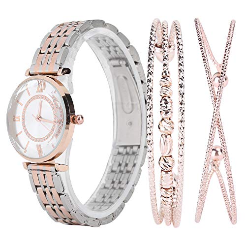 Leftwei Uhrenset für Frauen,Damenuhren-Set, Modeschmuck, Geschenkset, Armbanduhr, Armband für Party, Geburtstag von Leftwei