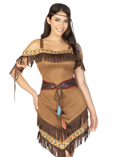 LEG AVENUE Damen Native Princess Erwachsenenkost me, Brown, Größe: M/L (EUR 40-42) von LEG AVENUE