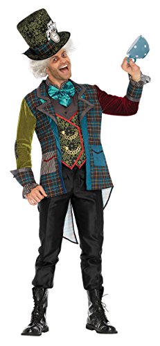 LEG AVENUE Herren Deluxe Mad Hatter Kost me, Multicolor, L EU von LEG AVENUE