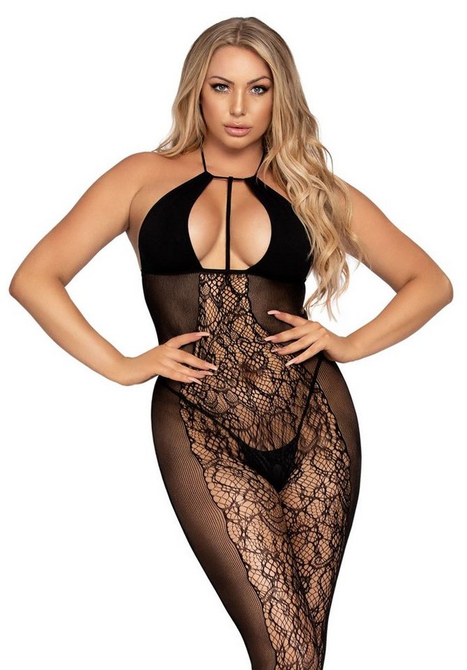 Leg Avenue Bodystocking Neckholder-Bodystocking - schwarz von Leg Avenue