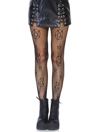 Leg Avenue Damen Occult Net Strumpfhose, black, One Size von LEG AVENUE