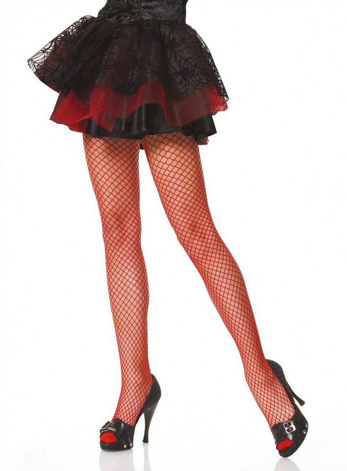 Leg Avenue Feinstrumpfhose Fishnet Strumpfhose rot Farbenfrohe Netzstrumpfhose Leg Avenue Feinstrumpfhose Fishnet Strumpfhose rot Farbenfrohe Netzstrumpfhose von Leg Avenue