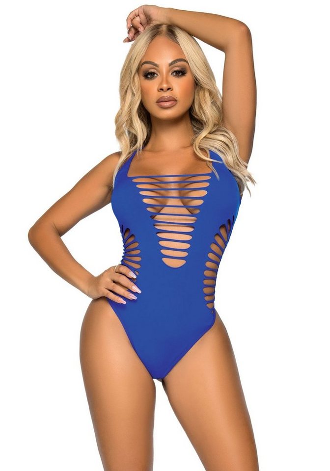 Leg Avenue Stringbody String-Body mit tiefem Ausschnitt - blau von Leg Avenue