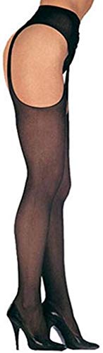 Leg Avenue Damen Strumpfhalter Strumpfhose 20 DEN Nylon Schwarz Offener Zwickel Einheitsgröße 36 bis 40 Leg Avenue Damen Strumpfhalter Strumpfhose 20 DEN Nylon Schwarz Offener Zwickel Einheitsgröße 36 bis 40 von LegAve