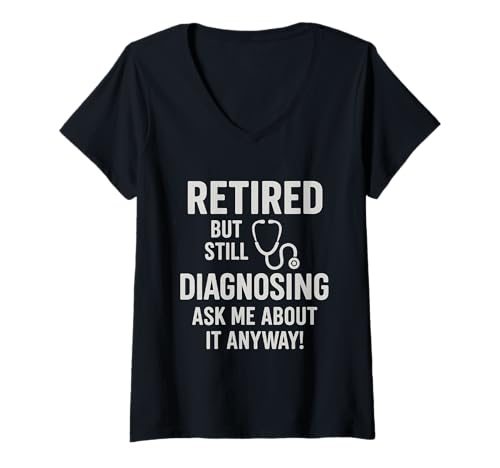 Damen Lustiges Geschenk zum Ruhestand T-Shirt mit V-Ausschnitt Damen Lustiges Geschenk zum Ruhestand T-Shirt mit V-Ausschnitt von Legacy Treads