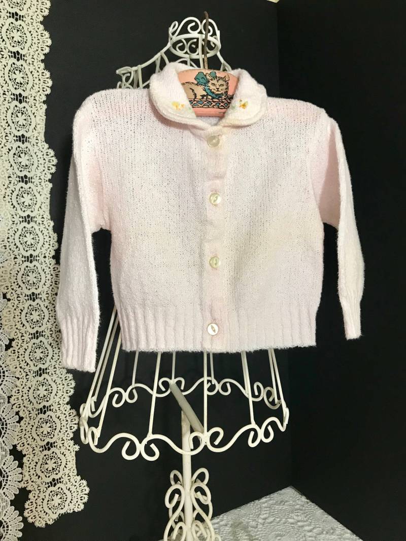 Jahrgang 1950/60 Boucle Stricken Baby Pullover von LegacyNLace