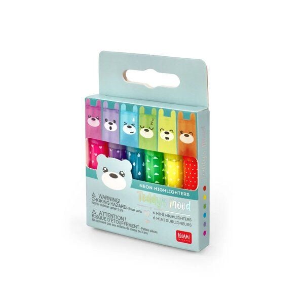 Legami Set mit 6 Mini-Textmarkern von Legami