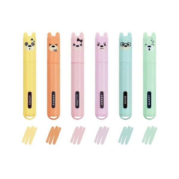 Legami Set mit 6 Mini-Textmarkern von Legami