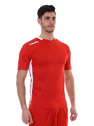 LEGEA Unisex Trikot München T-Shirt, rot/weiß, S von Legea