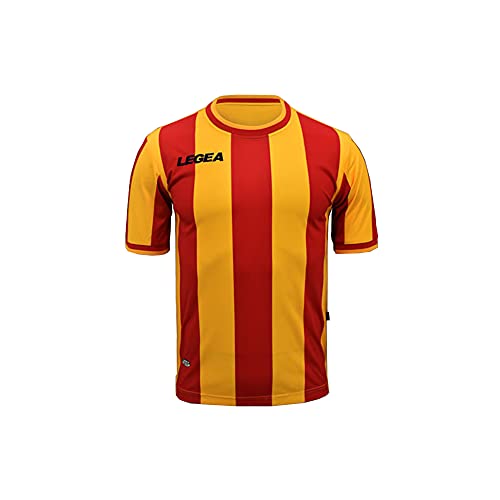 Legea Herren Valencia Trainings-Trikot, Giallo/Rosso, M von Legea