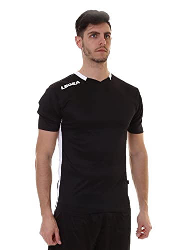 Legea lea srl Unisex Trikot München T-Shirt, schwarz/weiß, S von Legea