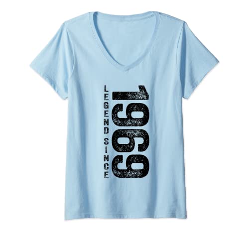 Damen Legend Since 1969 Geburtstag Geschenke Legendär Seit 1969 T-Shirt mit V-Ausschnitt Damen Legend Since 1969 Geburtstag Geschenke Legendär Seit 1969 T-Shirt mit V-Ausschnitt von Legend Since 1969 Legendär Seit 1969 Geschenke