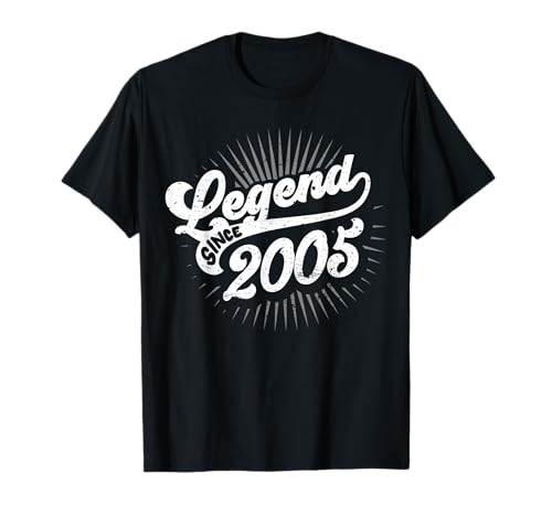 Legend Since 2005, Vintage-Geburtstagskind, für Jungen und Mädchen, 17 Jahre T-Shirt von Legend Since Vintage Bithday Styles