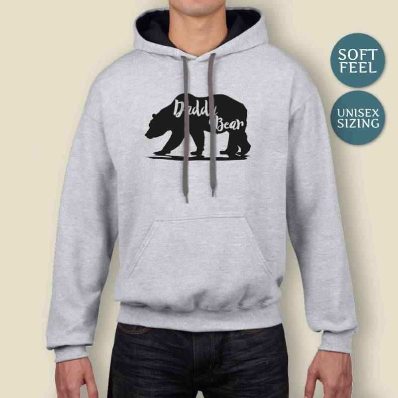 Daddy Bär Hoody Herren Geschenk, Soft Feel Fleece Strickstoff von LegendAttire