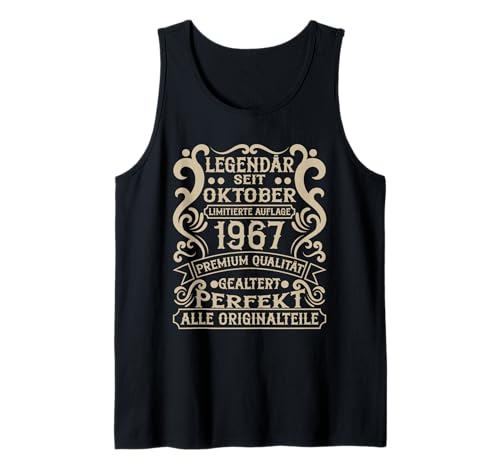 Jahrgang Oktober 1967 Legendär Seit Oktober 1967 Tank Top Jahrgang Oktober 1967 Legendär Seit Oktober 1967 Tank Top von Legendär seit Oktober 1967 Geburtstag