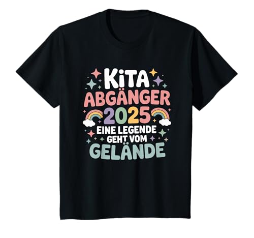 Kinder Kita Abgänger 2025 Mädchen Schulkind 2025 T-Shirt Kinder Kita Abgänger 2025 Mädchen Schulkind 2025 T-Shirt von Legendäre Schulanfänger Designs