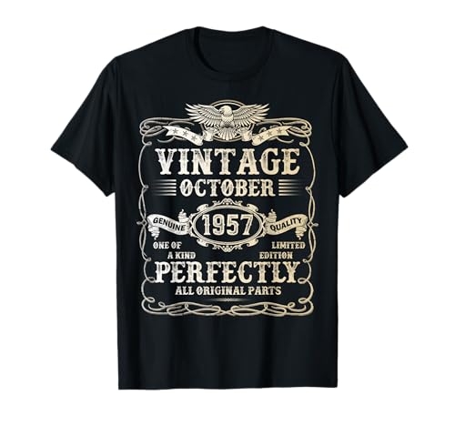 Geschenk zum 68. Geburtstag für Männer Oktober 1957 68 Jahre alt Geburtstag T-Shirt von Legendary Man Birthday Tee October For Men