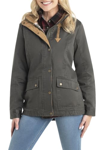 Legendary Whitetails Damen Saddle Country Shirt Jacke, Tarmac, X-Large von Legendary Whitetails