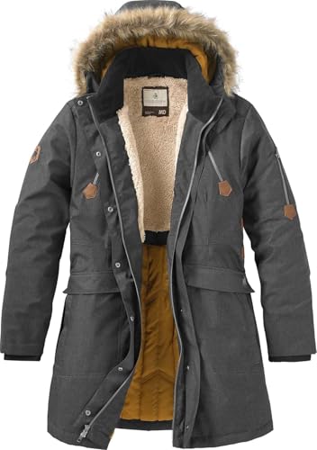 Legendary Whitetails Damen Water Resistant Anchorage Winter Coat with Removable Hood Parka, Dark Coal Heather, XXL von Legendary Whitetails