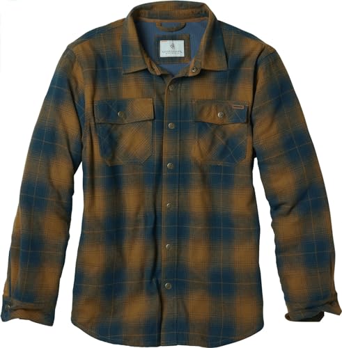 Legendary Whitetails Herren Archer Flanell-Thermo-gefütterte Hemdjacke, Gesteppt, Isoliert, Kariert, Arbeits-Oberbekleidung Jacke, Plaid mit gebranntem Ende, XL von Legendary Whitetails