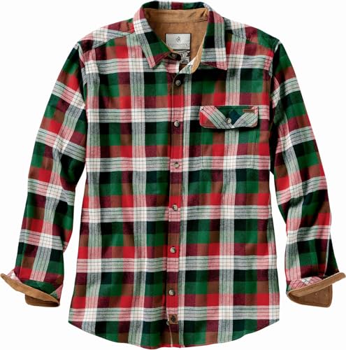 Legendary Whitetails Herren Buck Camp Flannel Shirt Hemd mit Button-Down-Kragen, Alpine Mountain Plaid, XL von Legendary Whitetails