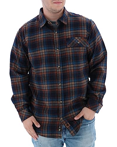 Legendary Whitetails Herren Buck Camp Flanellhemd Button-Down-Shirt, Brownstone Plaid, XX-Large von Legendary Whitetails