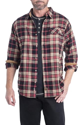 Legendary Whitetails Herren Buck Camp Flanellhemd Button-Down-Shirt, Frontier Plaid, 3X-Large von Legendary Whitetails