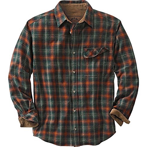 Legendary Whitetails Herren Buck Camp Flanellhemd Button-Down-Shirt, Redwood Plaid, Large von Legendary Whitetails