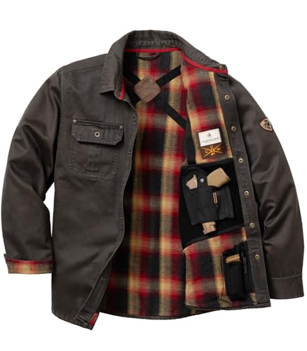 Legendary Whitetails Herren Conceal and Carry Journeyman Hemdjacke Jacke, Tarmac, L von Legendary Whitetails