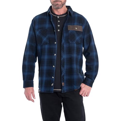 Legendary Whitetails Herren Harbor Schweres Flanellhemd Button-Down-Shirt, Lakes Plaid, X-Large von Legendary Whitetails