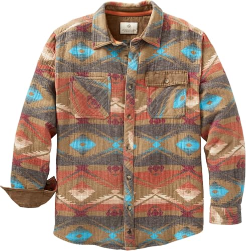 Legendary Whitetails Herren Harbor Schweres Flanellhemd Button-Down-Shirt, Wüstenoase, X-Large von Legendary Whitetails