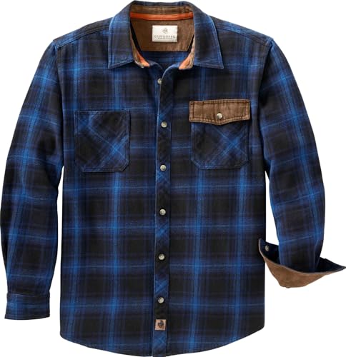 Legendary Whitetails Herren Harbor Heavyweight Flannel Shirt Hemd mit Button-Down-Kragen, Lakes Plaid, L von Legendary Whitetails