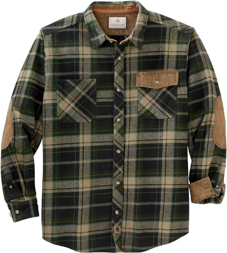 Legendary Whitetails Herren Harbor Schweres Flanellhemd Button-Down-Shirt, Mallard Plaid, Large von Legendary Whitetails