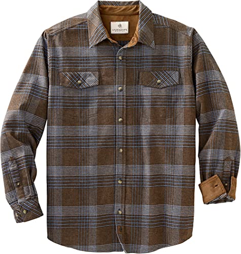 Legendary Whitetails Herren Legendäres Flanellhemd Button-Down-Shirt, Chocolate Melange, X-Large von Legendary Whitetails