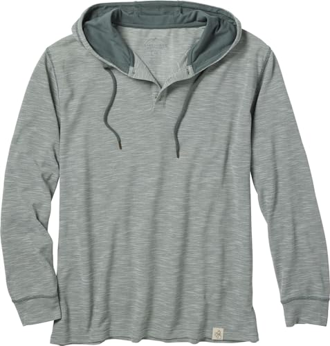 Legendary Whitetails Herren Legendary Outdoors Kapuzenpullover Slub Knit Performance Henley, Balsam Green Slub, Medium von Legendary Whitetails